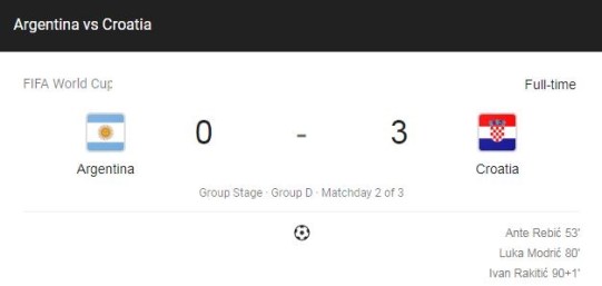 argentina croatia full score fifa 2018
