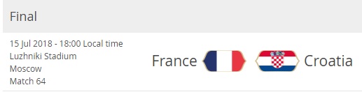 france-croatia-world-cup-final-schedule-fixture
